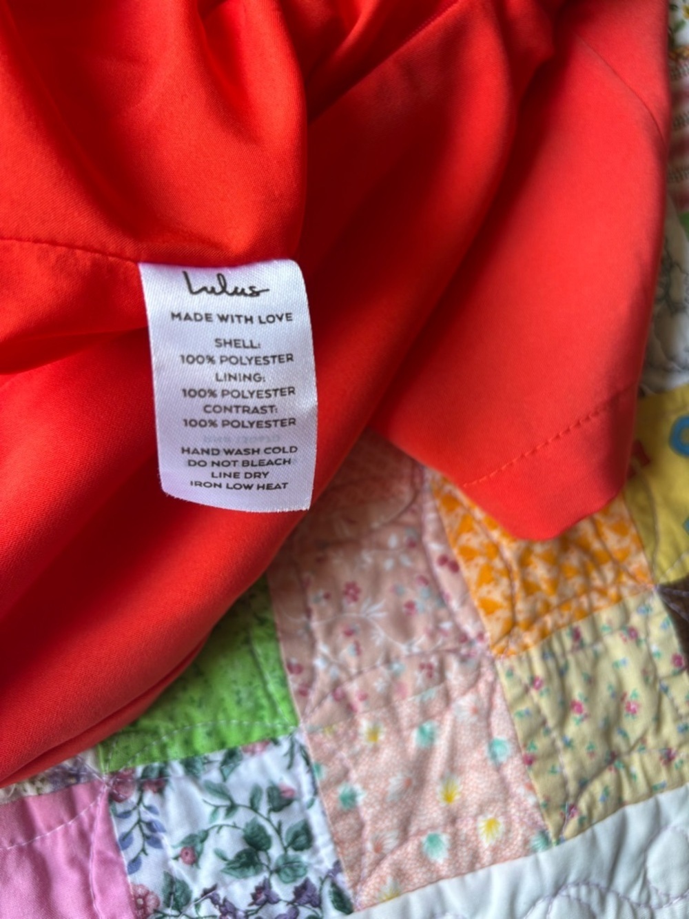 Lulu's Vibrant Orange Backless Shift Dress with Striped Bow - Picture 6 of 10